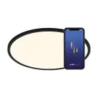 Nordlux Oja Smart 29 Luz de techo Metal Negro 15W 1600lm - 827-865 Ajustable Blanco | 294mm - Wifi y Azultooth Regulable